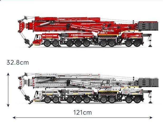 Bebrick 17007-17008 RC Liebherr LTM 11200 Building block Engineer Sieries with power group building kits