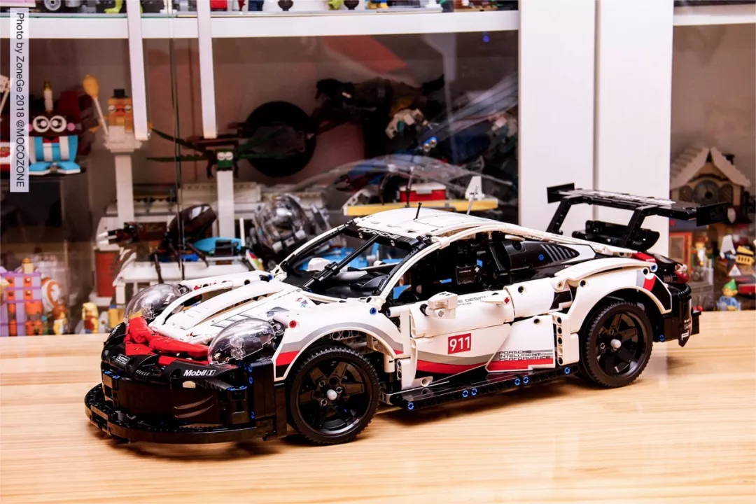 42096 Technic Porsche 911 RSR Technic Racing Car Building blocks for kids gift 1450pcs+ famous car toy bricks 