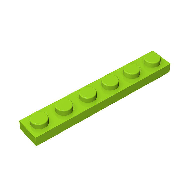 Compatible with 3666 small particle building block accessories, low 1-6 point base plate bottom plate MOC