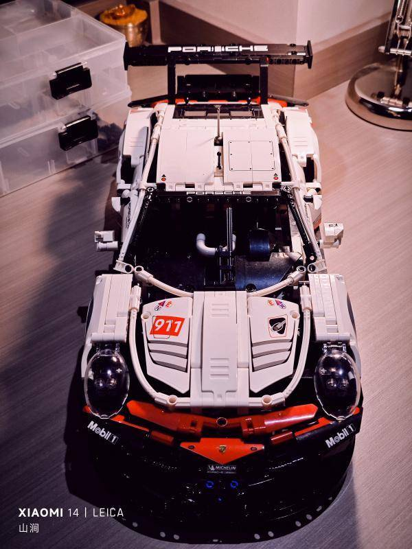 42096 Technic Porsche 911 RSR Technic Racing Car Building blocks for kids gift 1450pcs+ famous car toy bricks 